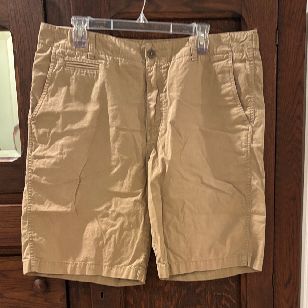 Marc Anthony Men's Khaki Flat Front Shorts